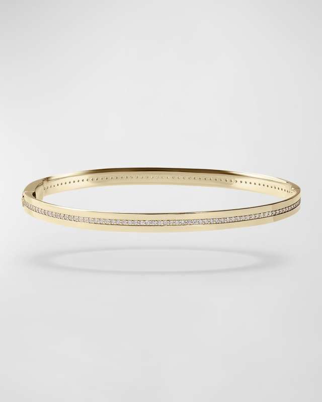 Flawless Vanity Single Row Diamond Hinge Bangle